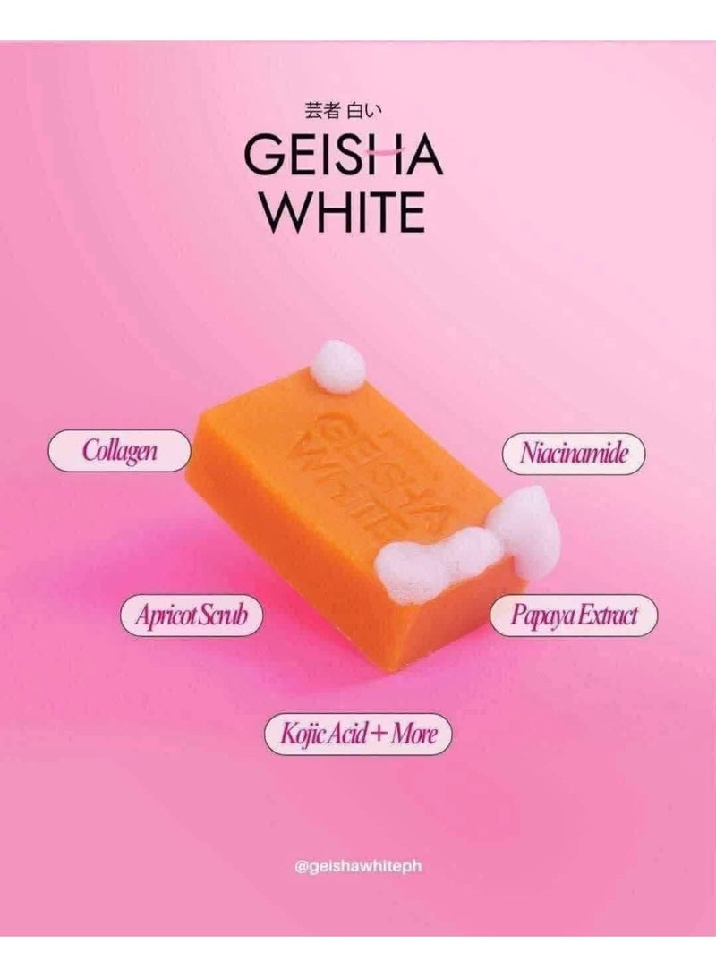 Geisha صابون كوجيك أسيد الأبيض من جيشا – بار للعناية بالندبات والبقع - Image 5